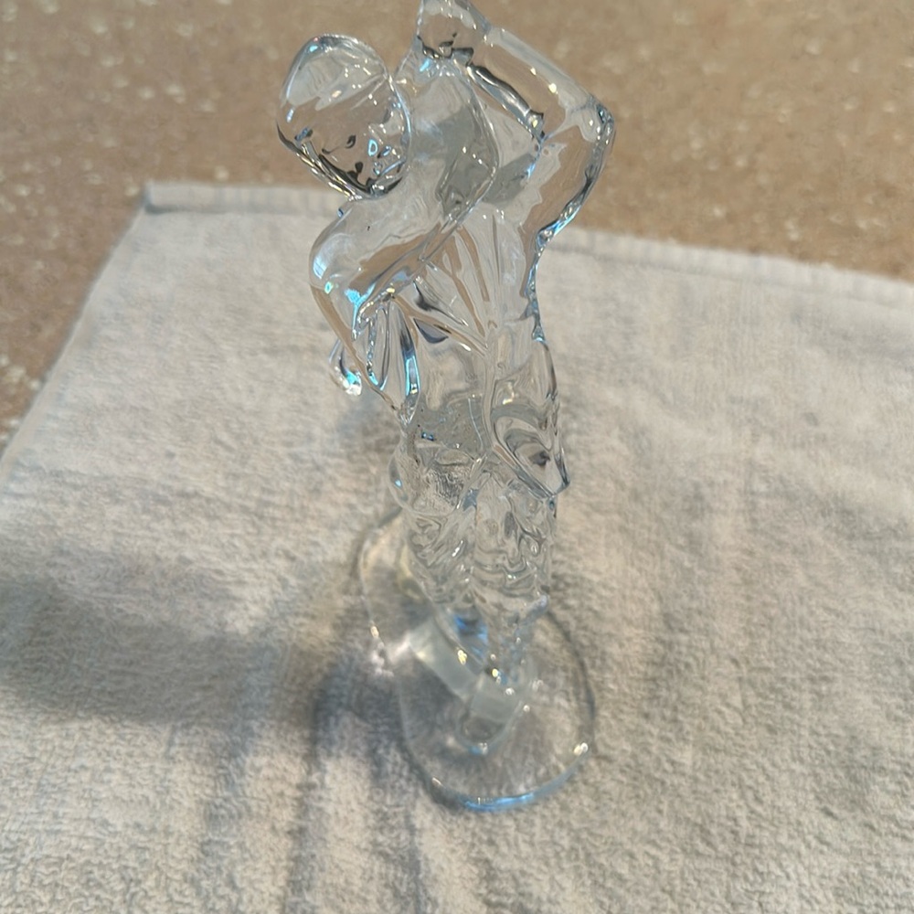 Waterford Crystal Man Golfer Paperweight